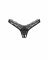 Трусики-стрінги з мереживом Obsessive Arrowel Black crotchless thong S/M