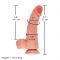 Фалоімітатор для секс-машин Hismith 8.25" Dual-density dildo with veins, система KlicLok