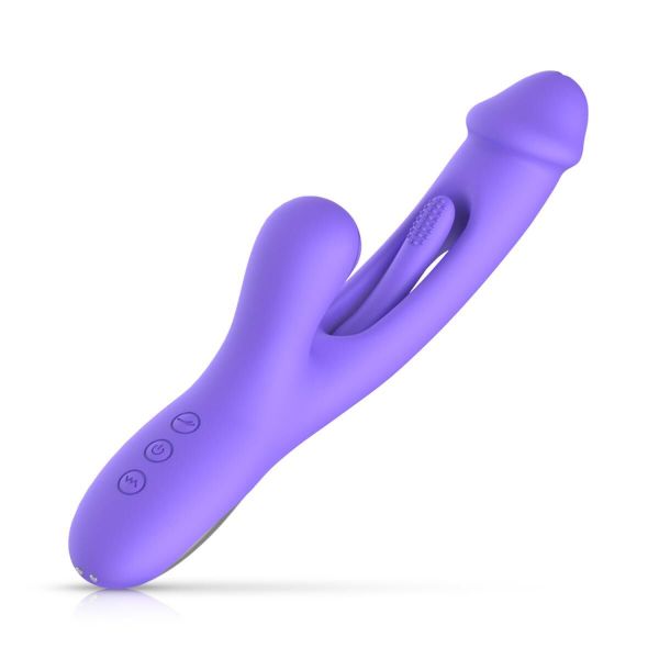 Вібратор-кролик із вагінальним відростком Good Vibes Only – Tess Rabbit Vibrator with G-Spot Stimulator