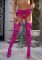 Колготки-панчохи Leg Avenue Heart Garterbelt Stockings One Size Magenta