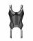 Корсет Obsessive Arrowel Black corset S/M, з підв’язками для панчіх