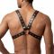 Чоловіча портупея Art of Sex - Spartacus, натуральна, колір чорний, розмір XS-M