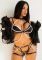 Комплект з перлинами Leg Avenue Halter Harness L, нижній пояс-харнес