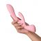 Двосторонній вібратор-кролик Satisfyer Triple Oh Pink (м'яте паковання!!!)