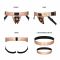 Труси для страпона Strap-On-Me Leatherette Harness Curious Holographic Rose Gold (м'яте паковання!!!)