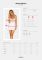 Сорочка Obsessive Amor Blanco underwire chemise & thong, S/M, біла, мереживний ліф, стрінги в наборі