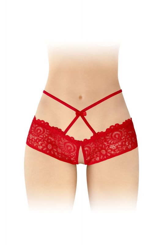 Трусики з відкритим доступом Fashion Secret Celia Red, лямки на талії