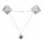 Затискачі для сосків з важкою підвіскою LOCKINK Adjustable Nipple Clamps with Heavy Pendant, під срібло