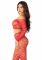 Комплект топ і легінси Leg Avenue Off The Shoulder, One Size, Red, довгий рукав