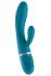 Вібратор-кролик Liebe Bend It Plus Ocean Blue, гнучкий, 2 мотори, 10 режимів