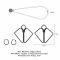Затискачі для сосків з важкою підвіскою LOCKINK Nipple Clamps with Heavy Pendant, сріблясті