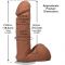Фалоімітатор Doc Johnson The Realistic Cock ULTRASKYN - 6 Inch with Balls Caramel