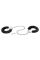 Металеві поножі з хутром Fetish Tentation Adjustable metal and fur ankle cuffs, 2 ключі