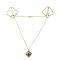 SX0844 Затискачі для сосків з важкою підвіскою LOCKINK Nipple Clamps with Heavy Pendant, золотисті
