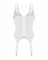 Корсет Obsessive Arrowel White corset 2XL/3XL, з підв’язками для панчіх