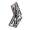 Затискачі для сосків з важкою підвіскою LOCKINK Adjustable Nipple Clamps with Heavy Pendant, під срібло