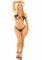 Комплект з перлинною ниткою Leg Avenue Open Cup Bra and Pearl String One Size, Black