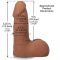 Фалоімітатор Doc Johnson The Realistic Cock ULTRASKYN - 5 Inch with Balls Caramel