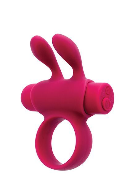 Ерекційне віброкільце S Pleasures Premium Rabbit Ring рожеве, зі знімною віброкулею та вушками