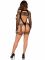 Бодістокінг Leg Avenue Fishnet Garter Harness and Teddy One Size Black