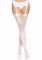 Панчохи Leg Avenue Daisy Dot Fishnet Stockings One Size White