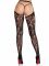 Колготки Leg Avenue Rose Lace Crotchless Tights with Open One Size Black