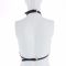 Портупея на грудь LOCKINK SEVANDA Queen Chest Harness with Removable Bra, чорна, зі знімними пестис