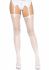Панчохи Leg Avenue Daisy Dot Fishnet Stockings One Size White