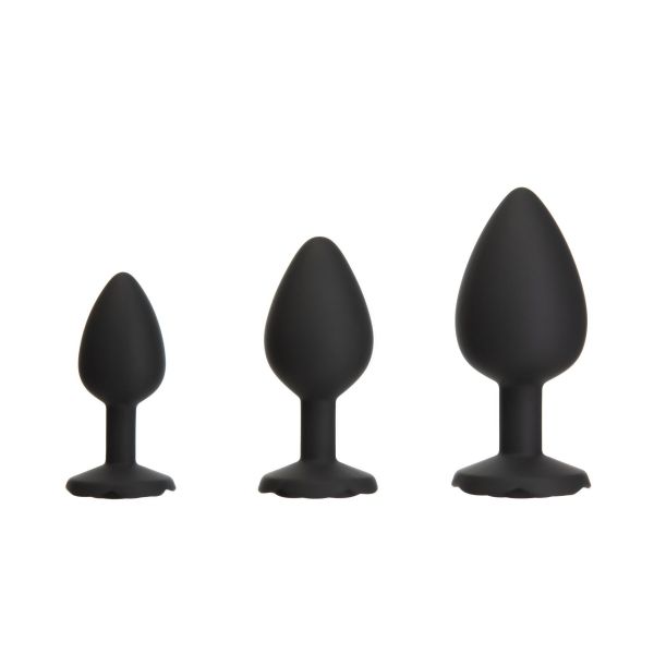 Набір силіконових анальних пробок BMS Roses Til’ Dawn Silicone Anal Plug Kit (пошкоджене паковання!!!)