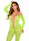 Бодістокінг Leg Avenue Crotchless Footless Lingerie Bodystocking One Size Neon Green