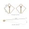 SX0844 Затискачі для сосків з важкою підвіскою LOCKINK Nipple Clamps with Heavy Pendant, золотисті
