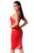 Сукня Noir Handmade F354 Red powerwetlook dress - S
