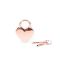 Замочок-сердечко Liebe Seele Heart Shape Padlock Rose Gold (2 шт), універсальний