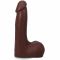 Фалоімітатор Doc Johnson The Realistic Cock ULTRASKYN - 7 Inch with Balls Chocolate