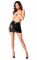 Спідниця Noir Handmade F341 Powerwetlook and lace skirt - M
