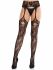 Колготки Leg Avenue Net Stockings with Attached Garter Belt One Size Black