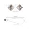 Затискачі для сосків з важкою підвіскою LOCKINK Adjustable Nipple Clamps with Heavy Pendant, під срібло