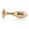 Металева анальна пробка LOCKINK SEVANDA Pearl Pear-shape Anal Plug, зі штучною перлиною