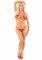 Комплект з перлинною ниткою Leg Avenue Open Cup Bra and Pearl String One Size, Red