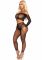 Комплект Leg Avenue Rhinestone Fishnet Crop Top and Legging One Size Black