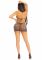 Сукня Leg Avenue Lurex Rhinestone Keyhole Halter Dress One Size Black/Silver