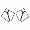 Затискачі для сосків LOCKINK Minimalism Nipple Clamps, сріблясті