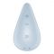 Вібратор для зовнішньої стимуляції Satisfyer Dew Drop Blue, 2 мотори, 12 режимів, м’який корпус