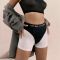 Трусики-бразиліана з фіксацією дилдо Strap-On-Me Harness Lingerie Idole – L – Black, високі