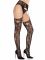 Колготки Leg Avenue Net Stockings with Attached Garter Belt One Size Black