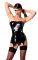 Корсет з підв'язками для панчіх Noir Handmade F381 Dominae Venom PVC corset-belt 3XL