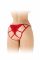 Мереживні трусики з доступом Fashion Secret Zoe Red, з бантиком