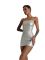Мінісукня D&A, L, white, nylon-lycra відкриті плечі з блискавкою на всю довжину