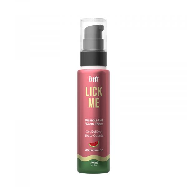 Гель для оральних пестощів із зігрівальним ефектом INTT Lick Me Kissable Gel Watermelon 50 мл, без цукру
