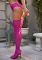 Колготки-панчохи Leg Avenue Heart Garterbelt Stockings One Size Magenta